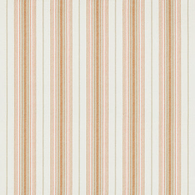 LEE JOFA 2018147.112.0 CASSIS STRIPE TANGERINE Fabric - Eade's Wallpaper