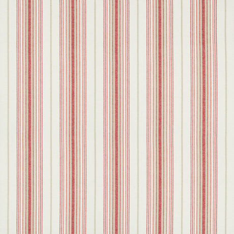 LEE JOFA 2018147.119.0 CASSIS STRIPE RED Fabric - Eade's Wallpaper