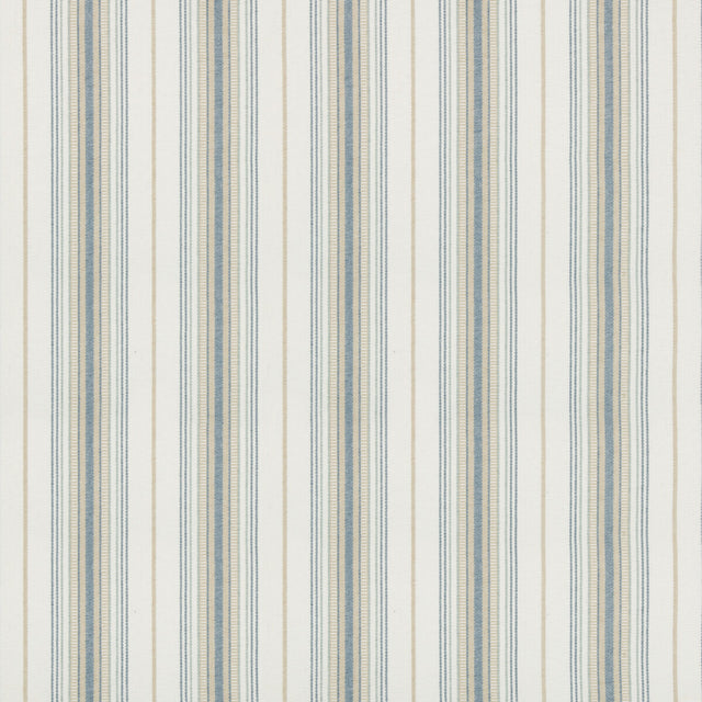 LEE JOFA 2018147.13.0 CASSIS STRIPE AQUA Fabric - Eade's Wallpaper