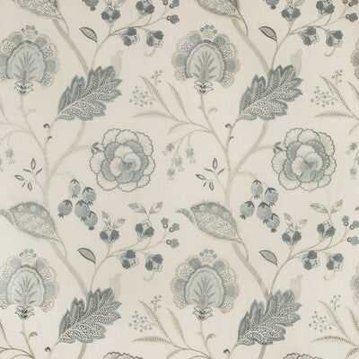 LEE JOFA 2019100.115.0 ASTON EMBROIDERY FROST Fabric - Eade's Wallpaper