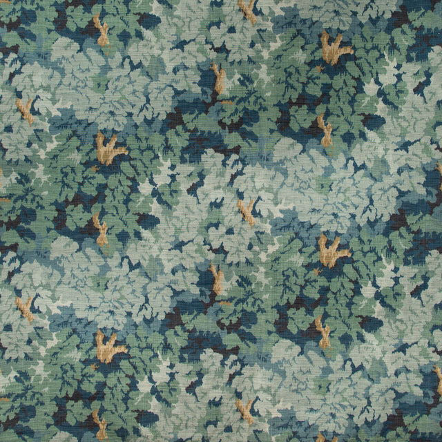 LEE JOFA 2019101.313.0 ARLEY PRINT LAGOON Fabric - Eade's Wallpaper