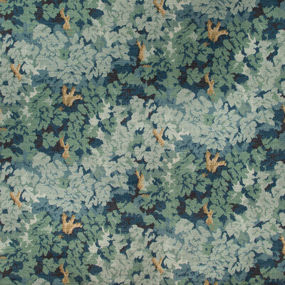 LEE JOFA 2019101.313.0 ARLEY PRINT LAGOON Fabric - Eade's Wallpaper