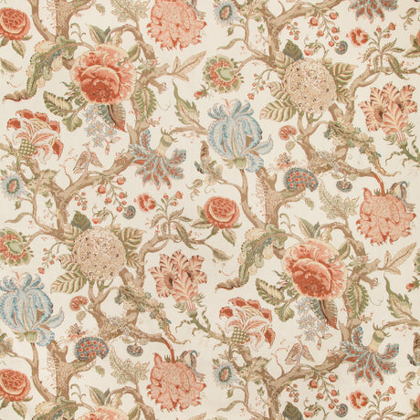 LEE JOFA 2019102.123.0 ADLINGTON CORAL Fabric - Eade's Wallpaper