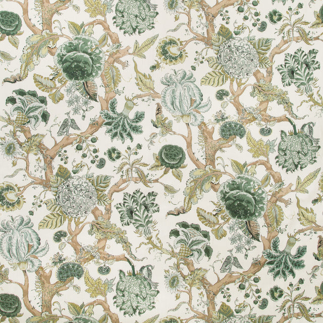 LEE JOFA 2019102.13.0 ADLINGTON GREEN Fabric - Eade's Wallpaper
