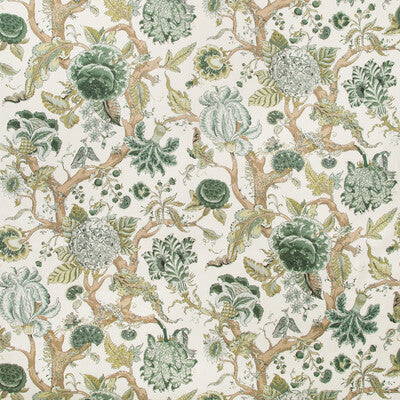 LEE JOFA 2019102.13.0 ADLINGTON GREEN Fabric - Eade's Wallpaper
