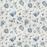 LEE JOFA 2019105.150.0 HOLLIN PRINT INDIGO Fabric - Eade's Wallpaper