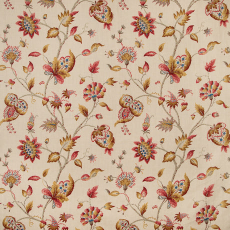LEE JOFA 2019105.194.0 HOLLIN PRINT SPICE Fabric - Eade's Wallpaper