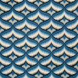 LEE JOFA 2019106.155.0 GILES EMBROIDERY INDIGO Fabric - Eade's Wallpaper