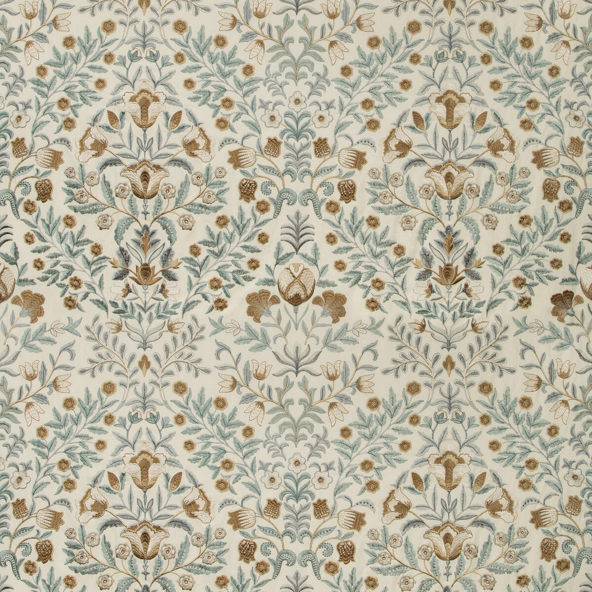 LEE JOFA 2019110.115.0 LUXFORD EMBROIDERY MIST Fabric - Eade's Wallpaper