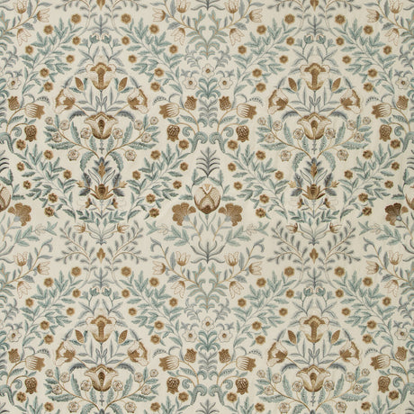 LEE JOFA 2019110.115.0 LUXFORD EMBROIDERY MIST Fabric - Eade's Wallpaper