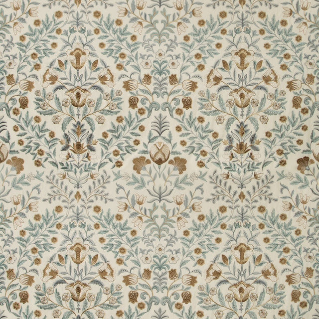 LEE JOFA 2019110.115.0 LUXFORD EMBROIDERY MIST Fabric - Eade's Wallpaper