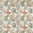 LEE JOFA 2019111.149.0 ORFORD EMBROIDERY RED/BLUE Fabric - Eade's Wallpaper