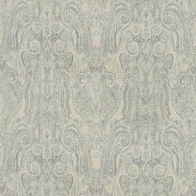 LEE JOFA 2019112.505.0 FOXHILL PAISLEY DENIM Fabric - Eade's Wallpaper