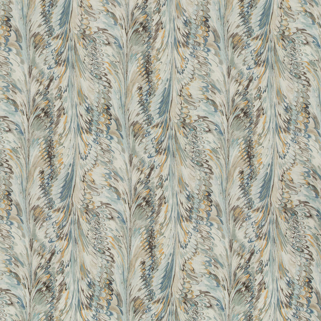 LEE JOFA 2019114.135.0 TAPLOW PRINT SEA MIST Fabric - Eade's Wallpaper