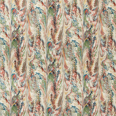 LEE JOFA 2019114.139.0 TAPLOW PRINT SPICE/LEAF Fabric - Eade's Wallpaper