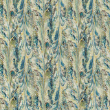 LEE JOFA 2019114.345.0 TAPLOW PRINT PEACOCK/GOLD Fabric - Eade's Wallpaper