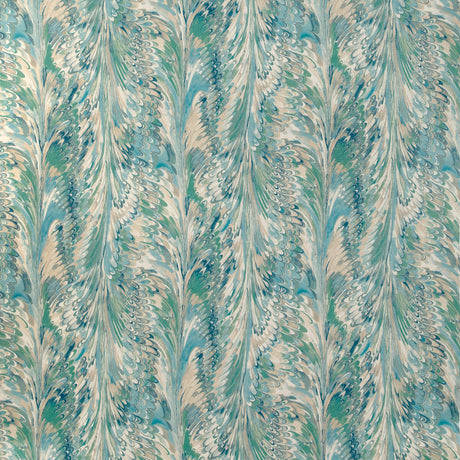 LEE JOFA 2019114.516.0 TAPLOW PRINT MARINE/SAND Fabric - Eade's Wallpaper