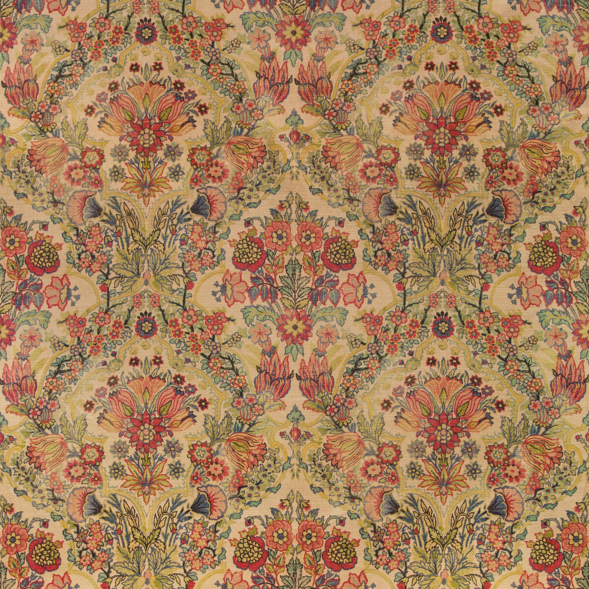 LEE JOFA 2019115.735.0 TETBURY VELVET MULTI Fabric - Eade's Wallpaper