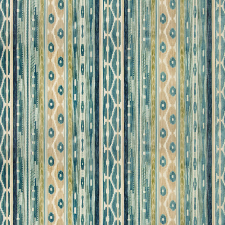 LEE JOFA 2019117.133.0 DESNING VELVET BLUE/AQUA Fabric - Eade's Wallpaper