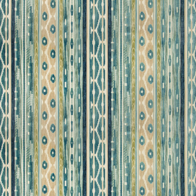 LEE JOFA 2019117.133.0 DESNING VELVET BLUE/AQUA Fabric - Eade's Wallpaper