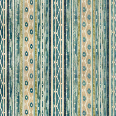 LEE JOFA 2019117.133.0 DESNING VELVET BLUE/AQUA Fabric - Eade's Wallpaper
