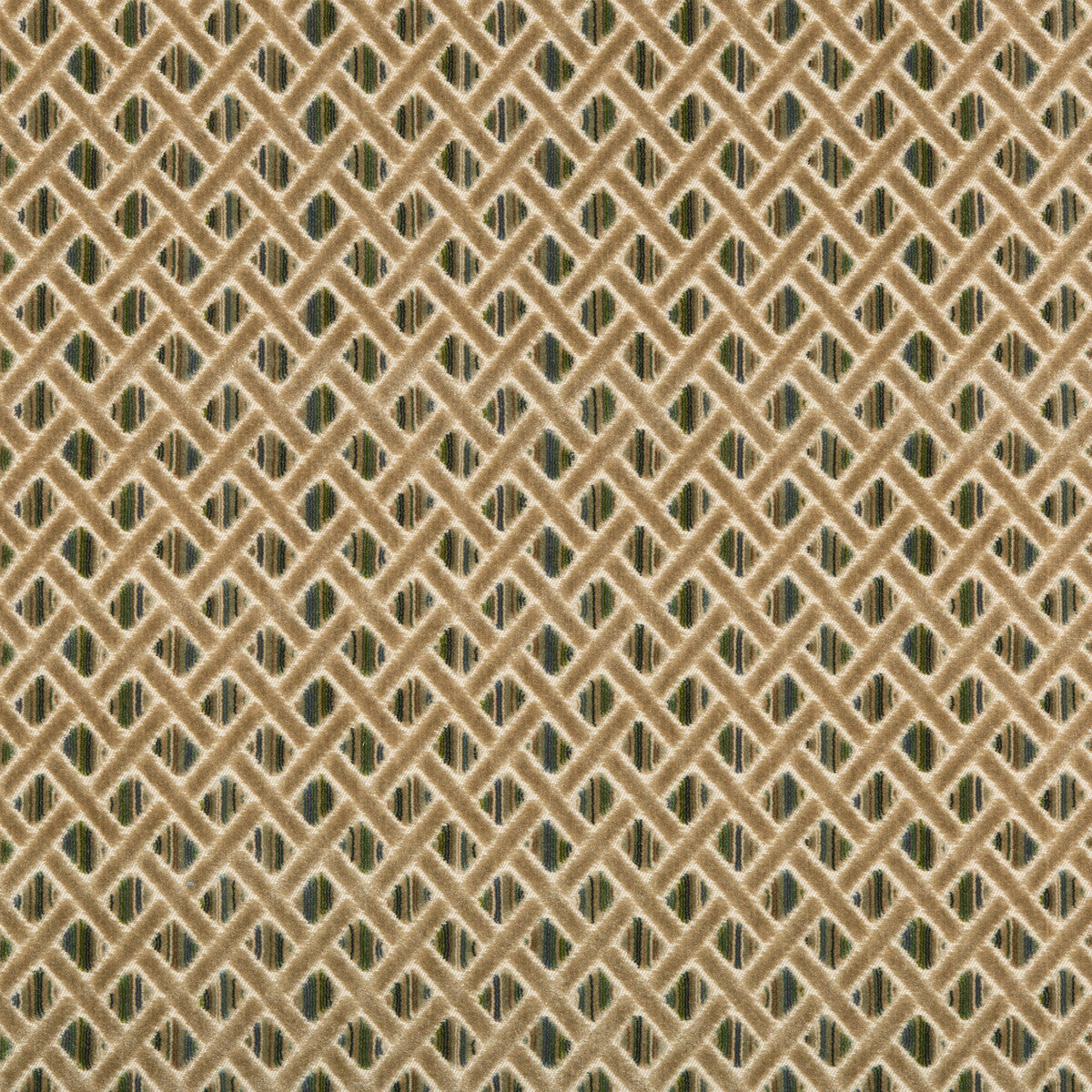 LEE JOFA 2019120.135.0 BOURNE VELVET PEACOCK Fabric - Eade's Wallpaper