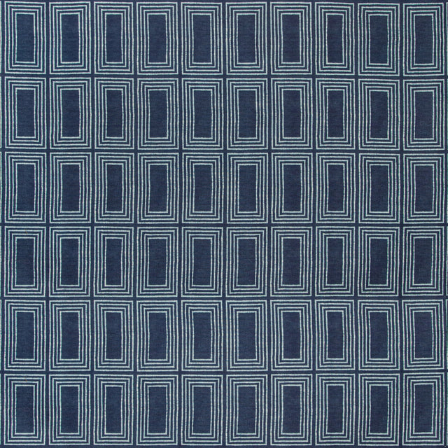 LEE JOFA 2019126.501.0 CADRE INDIGO Fabric - Eade's Wallpaper