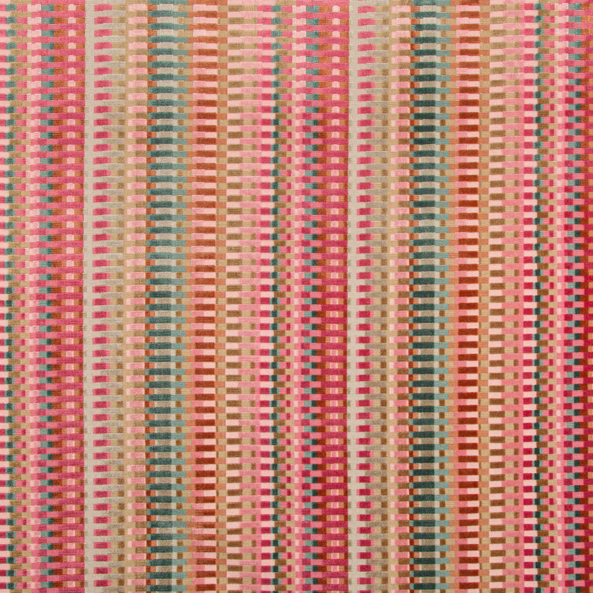 LEE JOFA 2019153.7075.0 PICKET MULTI/RUSSET Fabric - Eade's Wallpaper