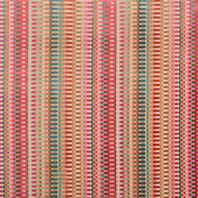 LEE JOFA 2019153.7075.0 PICKET MULTI/RUSSET Fabric - Eade's Wallpaper