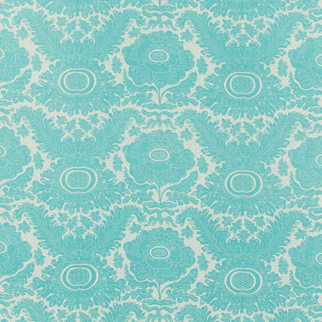 Schumacher 201N80 ANANAS BY RAOUL in LAKE Fabric - RAOUL TEX