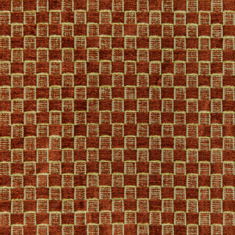 LEE JOFA 2020101.24.0 ALLONBY WEAVE CINNABAR Fabric - Eade's Wallpaper