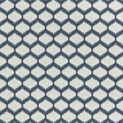 LEE JOFA 2020105.50.0 ELMLEY WEAVE NAVY Fabric - Eade's Wallpaper