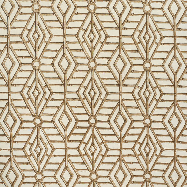 LEE JOFA 2020113.166.0 BAMBOO CANE BROWN Fabric - Eade's Wallpaper