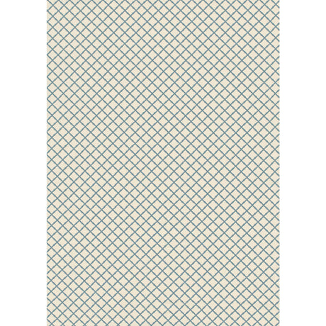 LEE JOFA 2020115.5.0 BAMBOO TRELLIS BLUE Fabric - Eade's Wallpaper