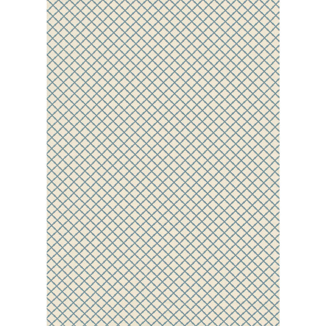LEE JOFA 2020115.5.0 BAMBOO TRELLIS BLUE Fabric - Eade's Wallpaper