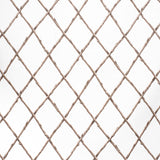 LEE JOFA 2020116.1116.0 BARE TWIG TRELLIS BRO/WHI Fabric - Eade's Wallpaper