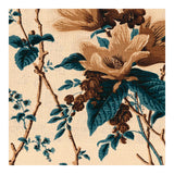 LEE JOFA 2020129.5616.0 DE LA TOUR BLU/BROW/ECRU Fabric - Eade's Wallpaper