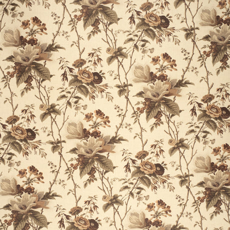 LEE JOFA 2020129.610.0 DE LA TOUR PLUM/BROW/ECRU Fabric - Eade's Wallpaper