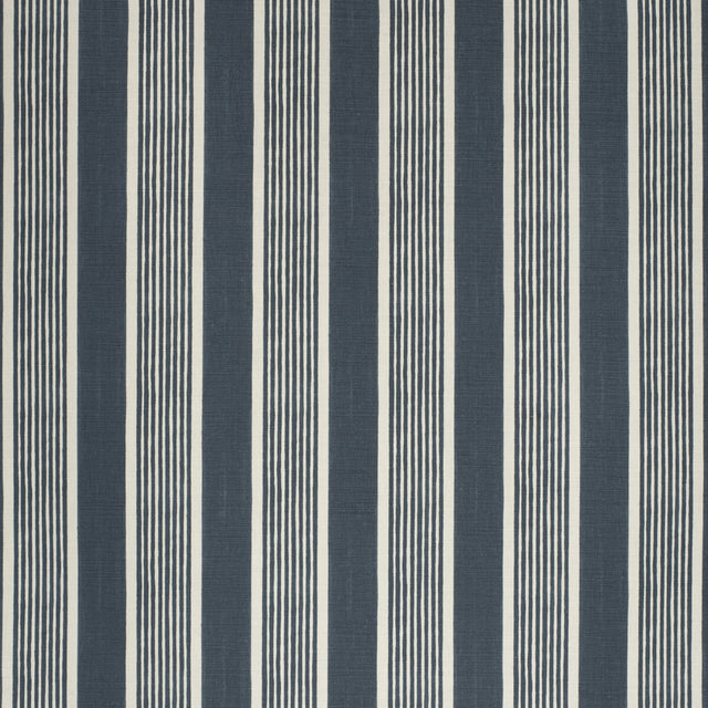 LEE JOFA 2020131.501.0 ELBA STRIPE NAVY Fabric - Eade's Wallpaper