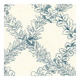 LEE JOFA 2020138.150.0 LEAF TRELLIS BLUE Fabric - Eade's Wallpaper