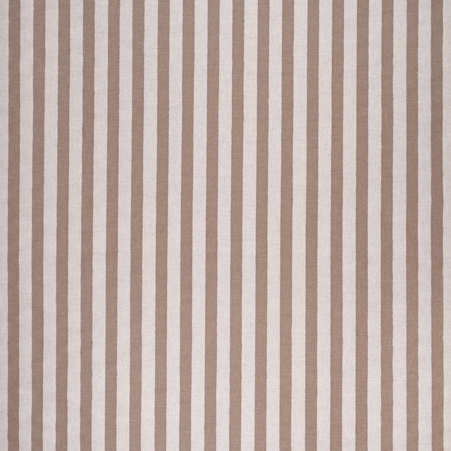 LEE JOFA 2020146.1616.0 MELBA STRIPE BROWN/ECRU Fabric - Eade's Wallpaper