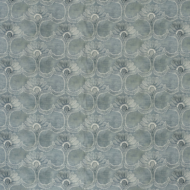 LEE JOFA 2020151.5.0 ODESSA BLUE Fabric - Eade's Wallpaper