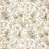 LEE JOFA 2020155.6316.0 PAISLEY PASSION BROW/GREE Fabric - Eade's Wallpaper