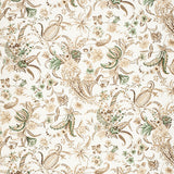 LEE JOFA 2020155.6316.0 PAISLEY PASSION BROW/GREE Fabric - Eade's Wallpaper