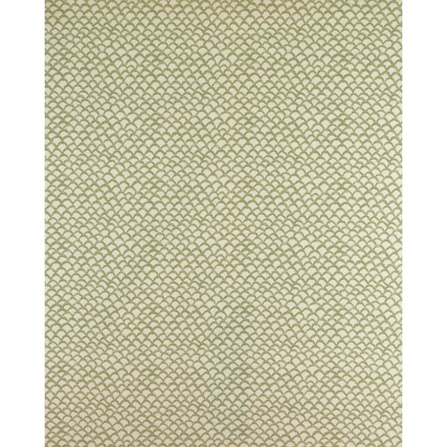 LEE JOFA 2020163.3.0 ROCHE GREEN Fabric - Eade's Wallpaper