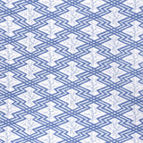 LEE JOFA 2020168.5.0 VIA KRUPP BLUE/WHITE Fabric - Eade's Wallpaper