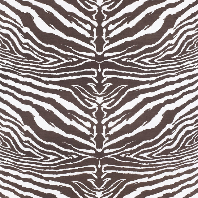 LEE JOFA 2020171.66.0 ZEBRA BROWN Fabric - Eade's Wallpaper
