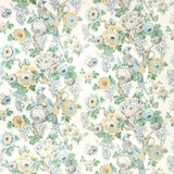 LEE JOFA 2020181.1311.0 AVONDALE PRINT SLATE/AQUA Fabric - Eade's Wallpaper