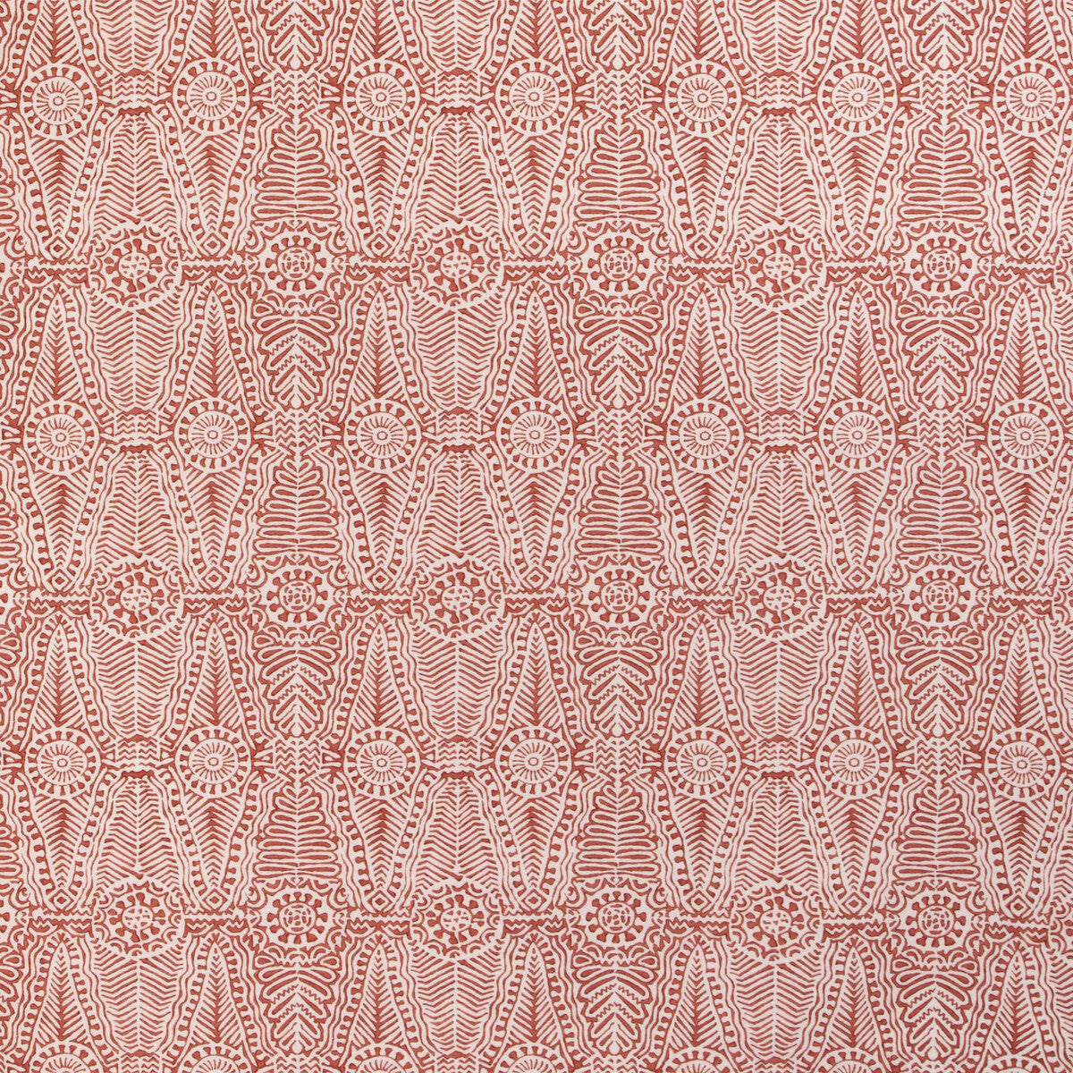 LEE JOFA 2020184.24.0 DRAYTON PRINT RUST Fabric - Eade's Wallpaper