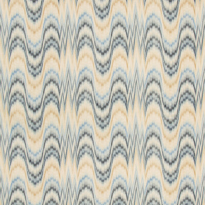 LEE JOFA 2020185.550.0 JASPER PRINT CAPRI/INDIGO Fabric - Eade's Wallpaper